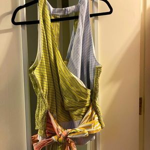 Anthropologie Tie Front Tank